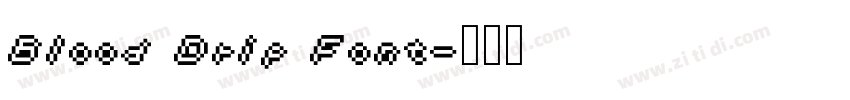 Blood Drip Font字体转换